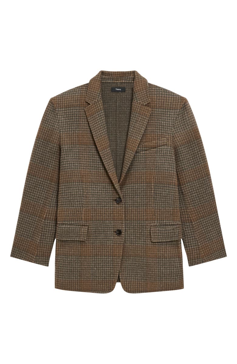 Theory Wool & Cashmere Oversize Blazer, Alternate, color, Brass Multi - Zpd
