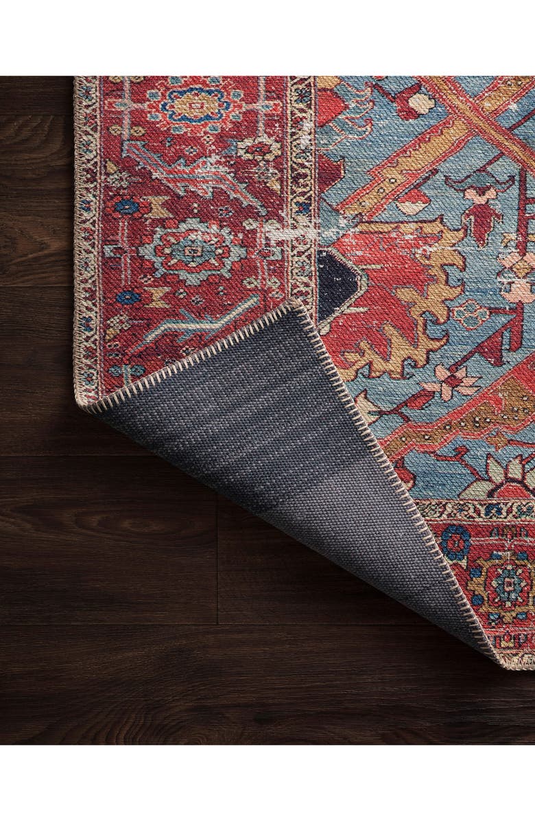 LOLOI Loren Rug - Blue/Red, Alternate, color, Blue / Red