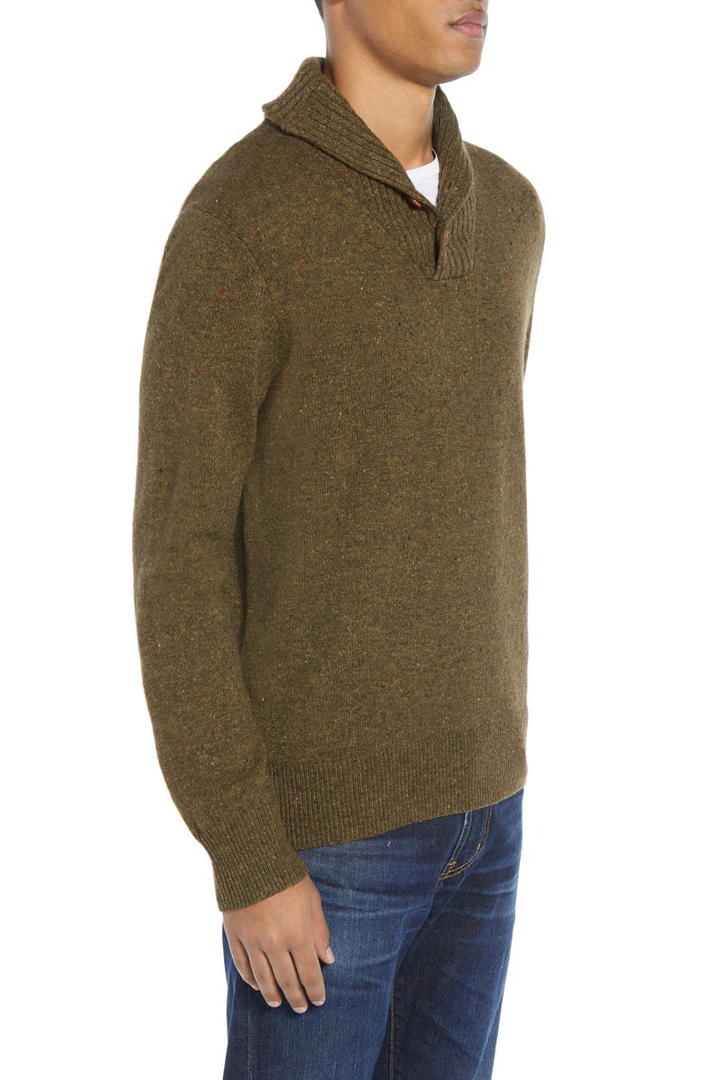 J.Crew Rugged Merino Wool Blend Shawl Collar Pullover Sweater, Alternate, color, 