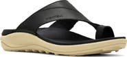 Merrell District 4 Luxe Post Leather Slide Sandal