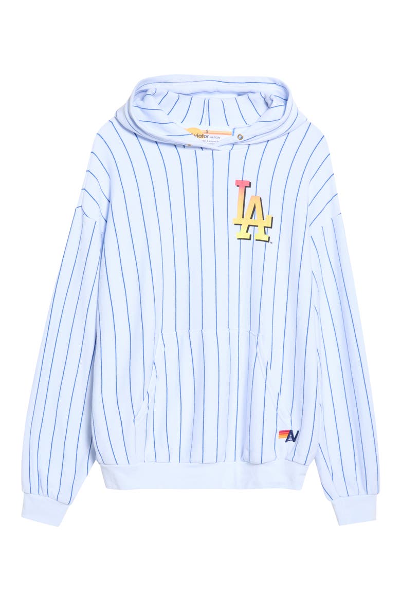 Los Angeles Dodgers Graphic Hoodie, Main, color, WHITE/ BLUE