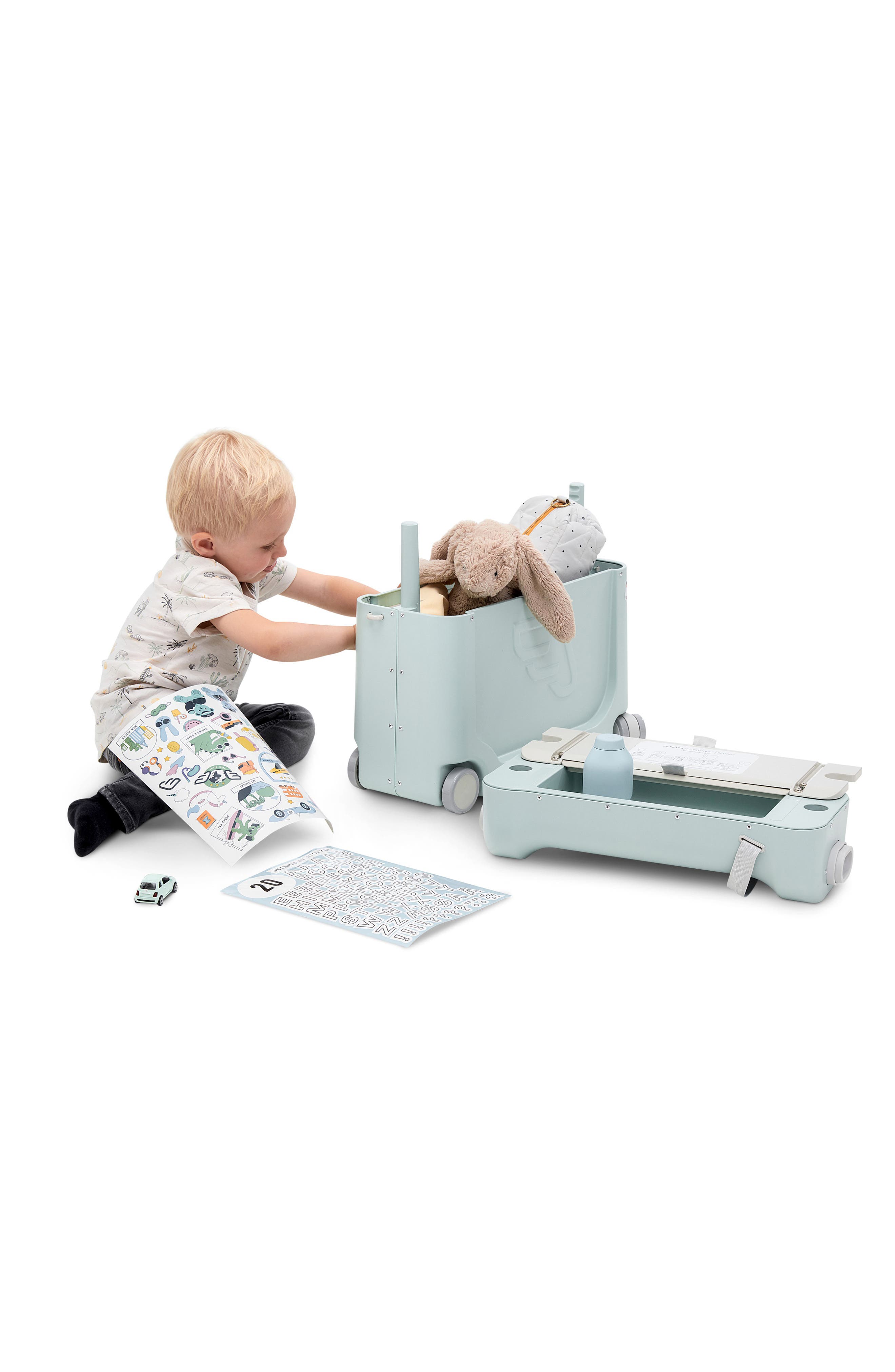 Stokke Kids
 BedBox<sup
®</sup
 19-Inch Ride-On Carry-On Suitcase, Alternate, color, Green