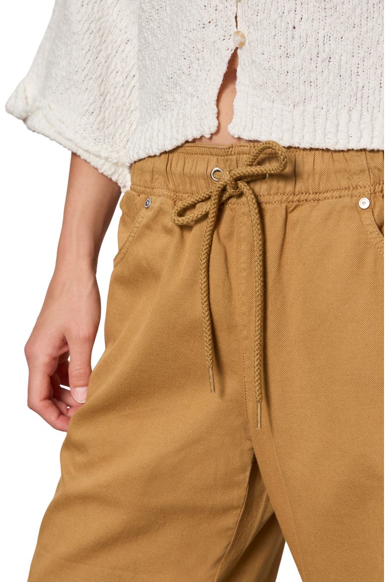 All Aboard Tie Waist Pants, Alternate, color, WASHED BEIGE