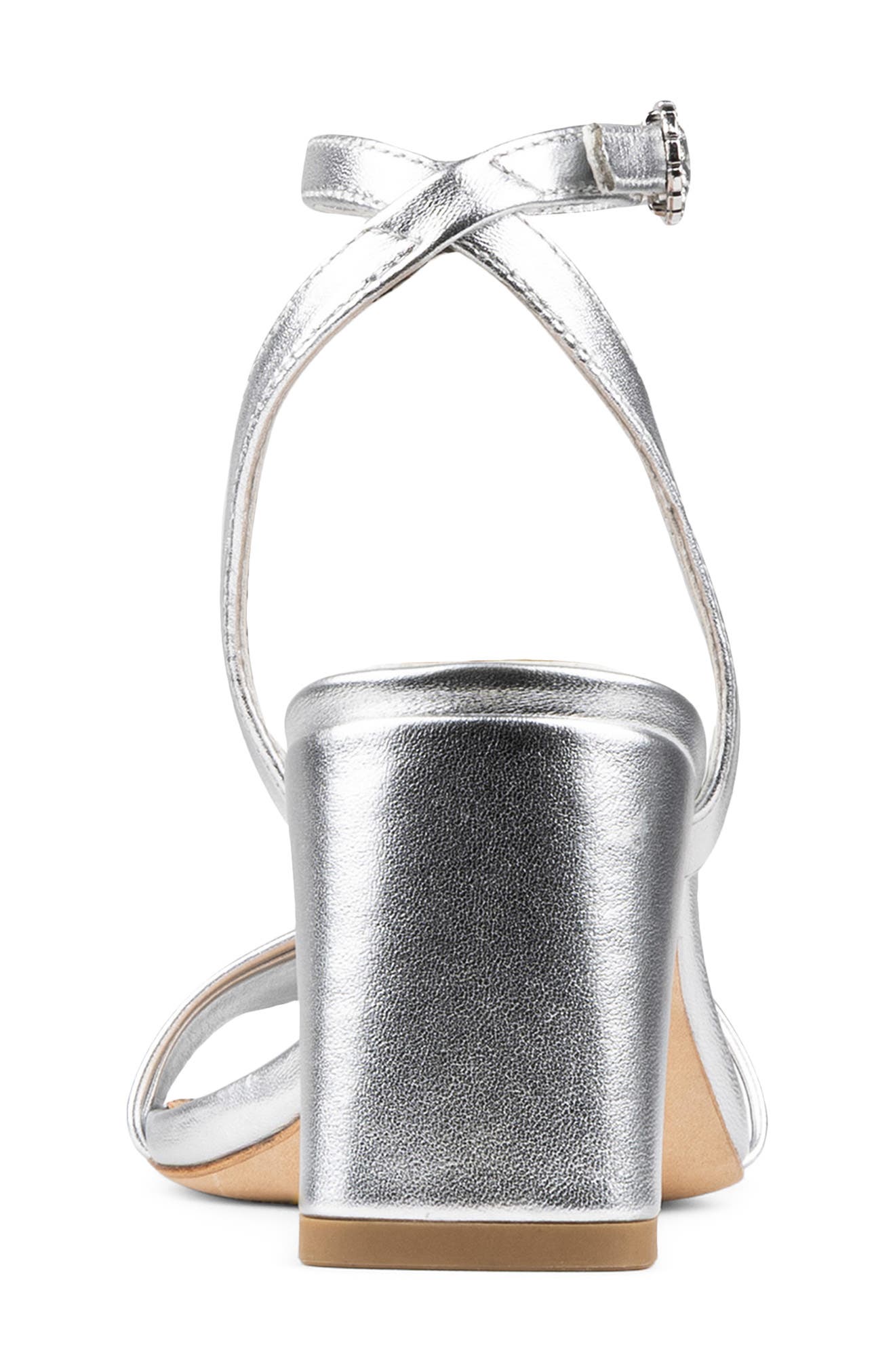 Donald Pliner Ankle Strap Sandal, Alternate, color, Silver