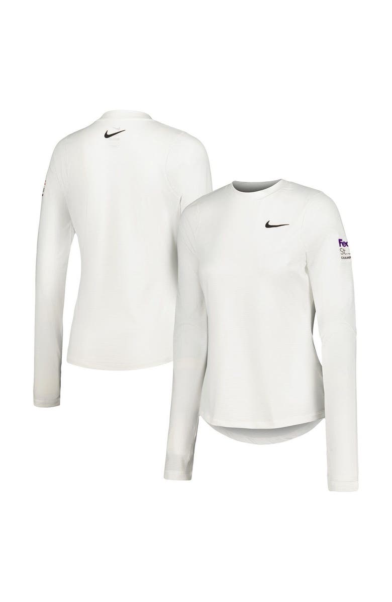 Nike Women's Nike White FedEx St. Jude Championship UV Victory Print Performance Long Sleeve Top, Main, color, White