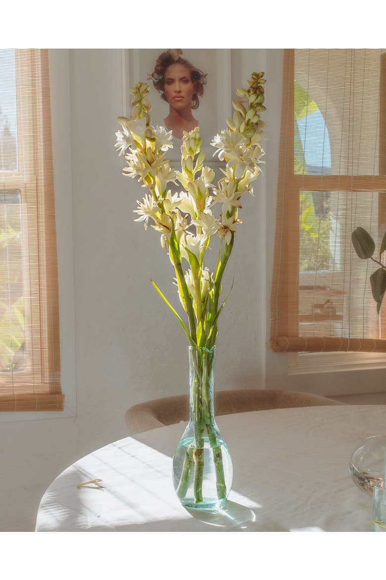 Divers Recycled Glass Tall Bottle Carafe, Alternate, color, Clear