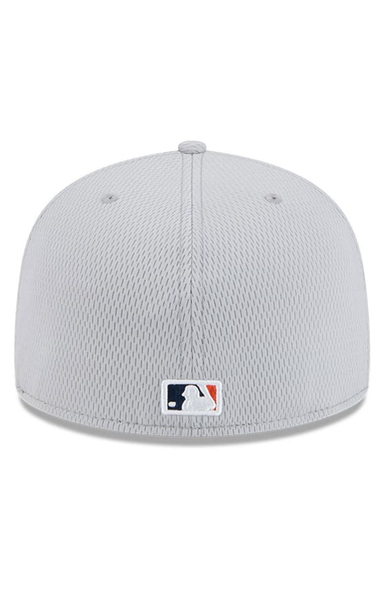 New Era Men's New Era Gray Houston Astros 2025 MLB Clubhouse 59FIFTY Fitted Hat, Alternate, color, Gray