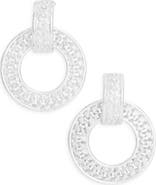 Karine Sultan Chunky Circular Chain Drop Earrings
