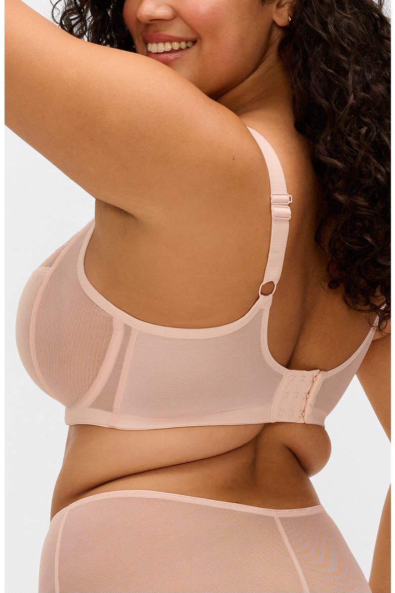 Matilda Full Figure Underwire Plunge Bra, Alternate, color, PEARL BLUSH