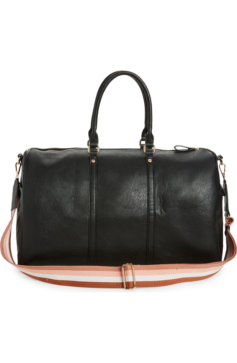 Mali + Lili Mollie Large Vegan Leather Overnight Duffle Bag, Alternate, color,