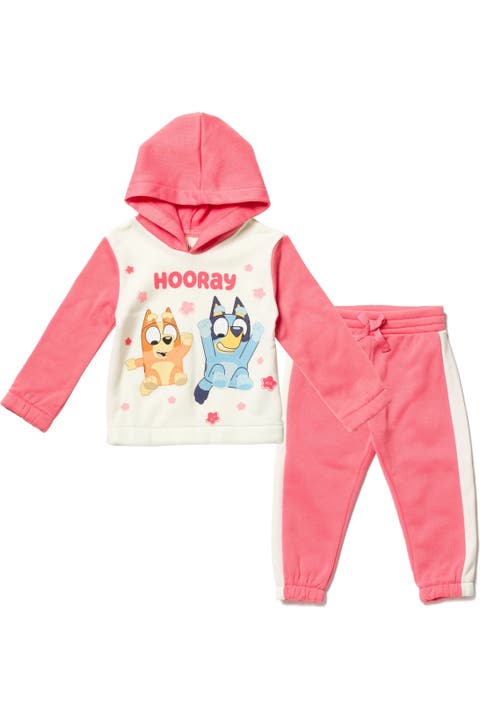 2-Piece Fleece Hoodie and Pants Set