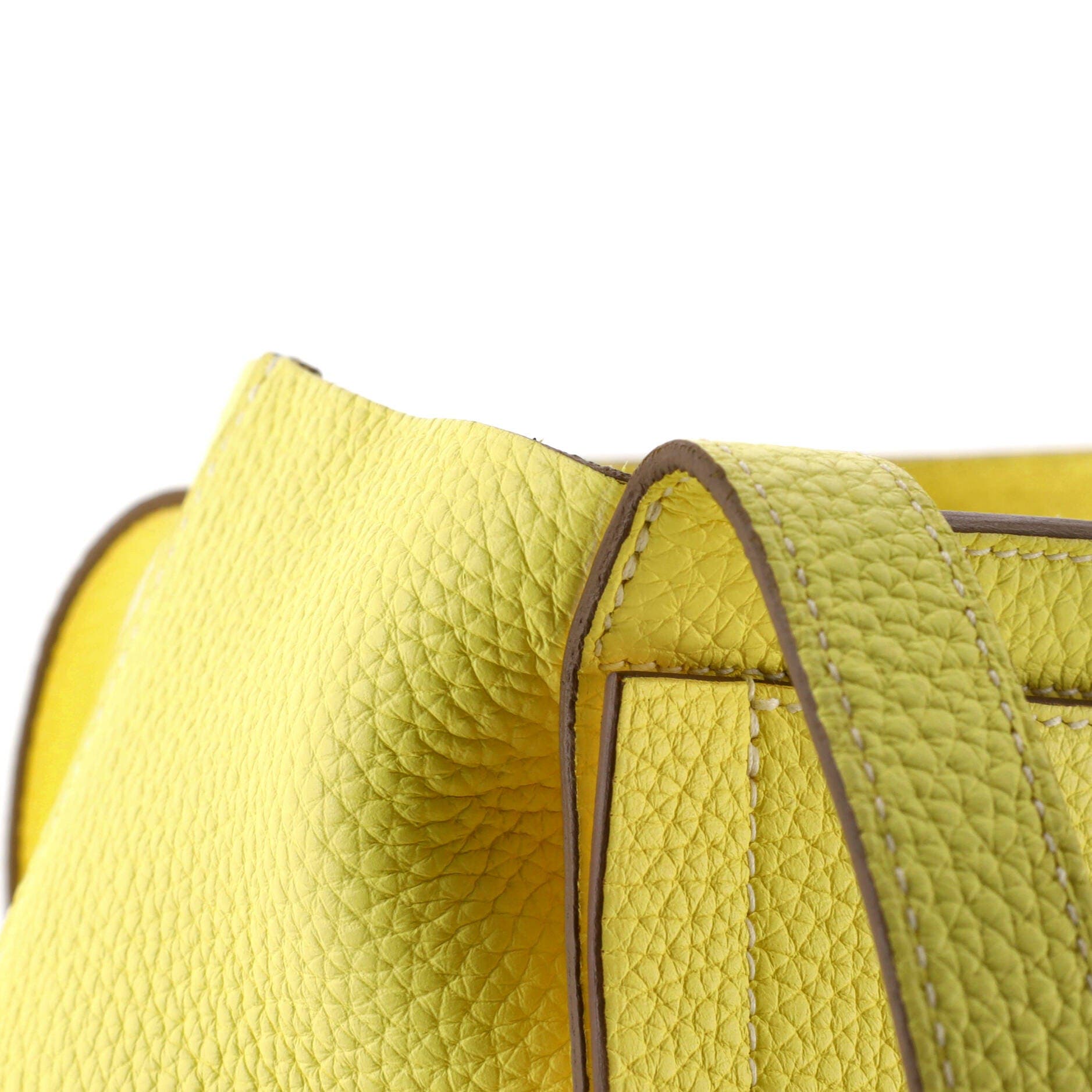 Pre-Owned Hermes Cabasellier Tote Clemence 31, Alternate, color, Lime