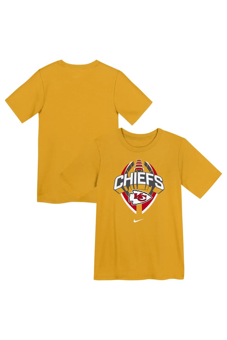 Preschool Nike Gold Kansas City Chiefs Icon Legend Performance T-Shirt, Main, color, Gold