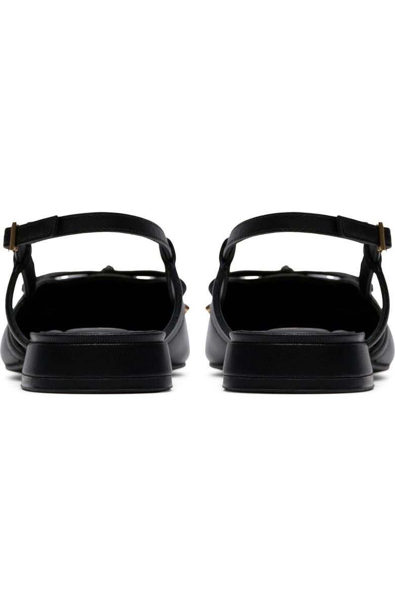 Clarks<sup>®</sup> Sensa Bow Slingback Flat, Alternate, color, Black Leather