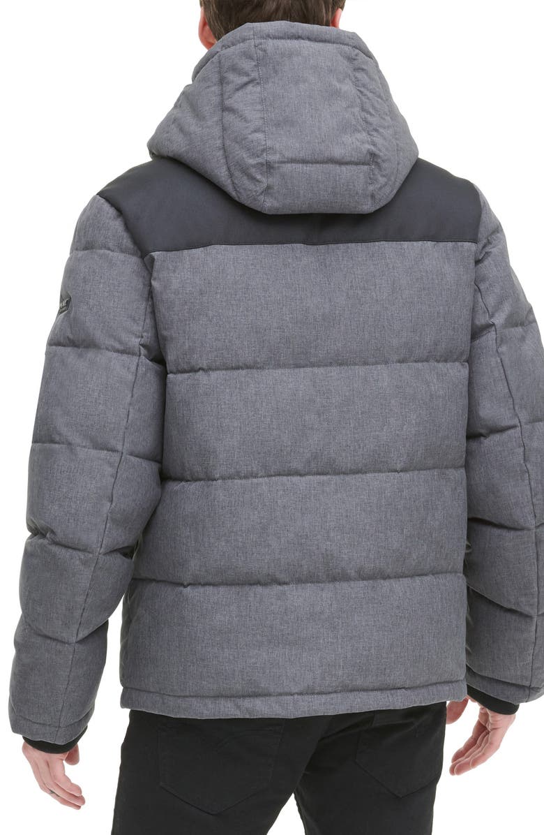 DKNY Puffer Jacket, Alternate, color, Heather Char