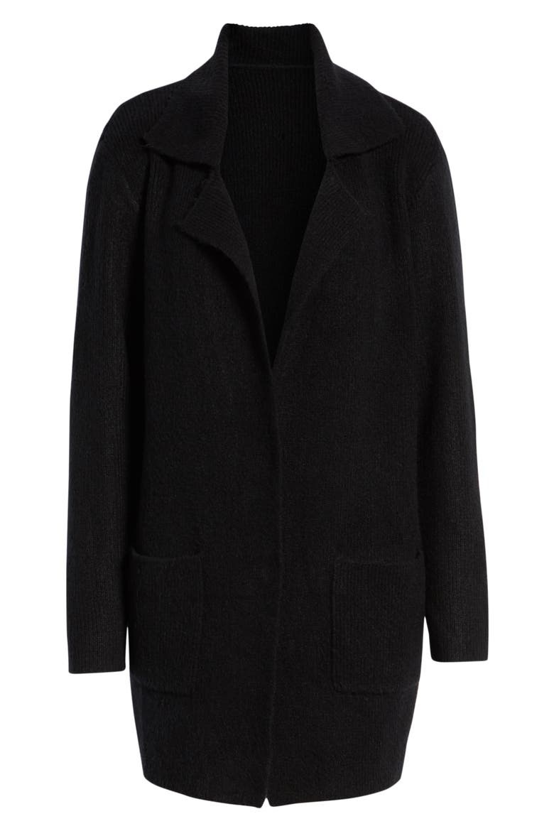 Knit Sweater Coat, Alternate, color, BLACK