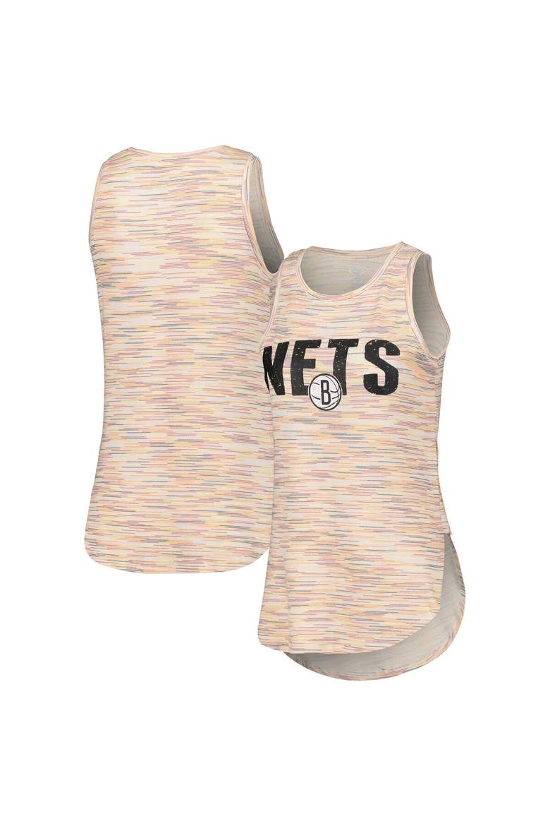 Women's Concepts Sport White Brooklyn Nets Sunray Tank Top, Main, color, White
