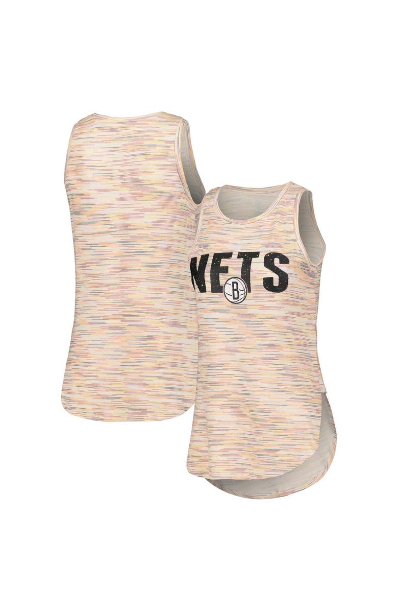 CONCEPTS SPORT Women's Concepts Sport White Brooklyn Nets Sunray Tank Top, Main, color, White