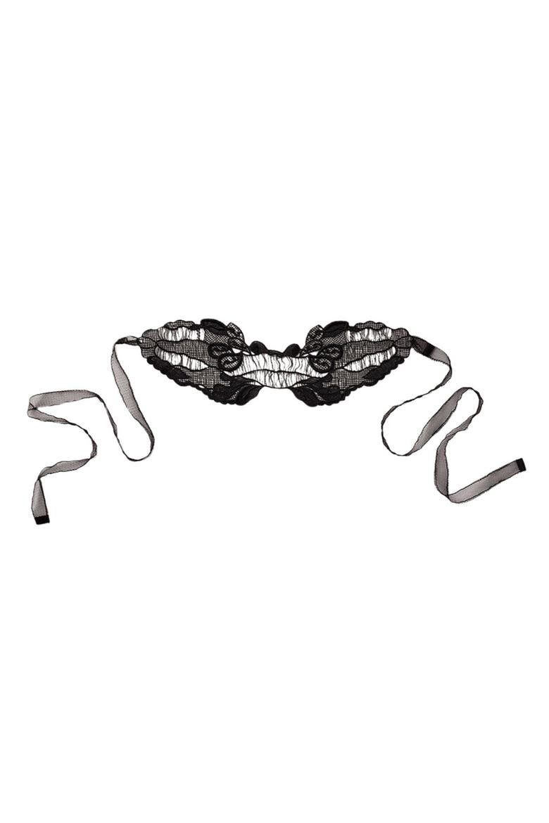 Lace Veil Blindfold, Main, color, Black