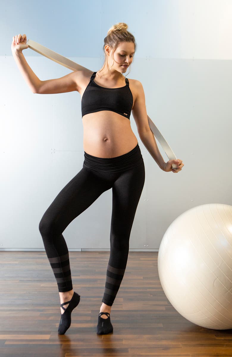 Cache Coeur Woma Maternity 
Sports Leggings, Alternate, color, Black