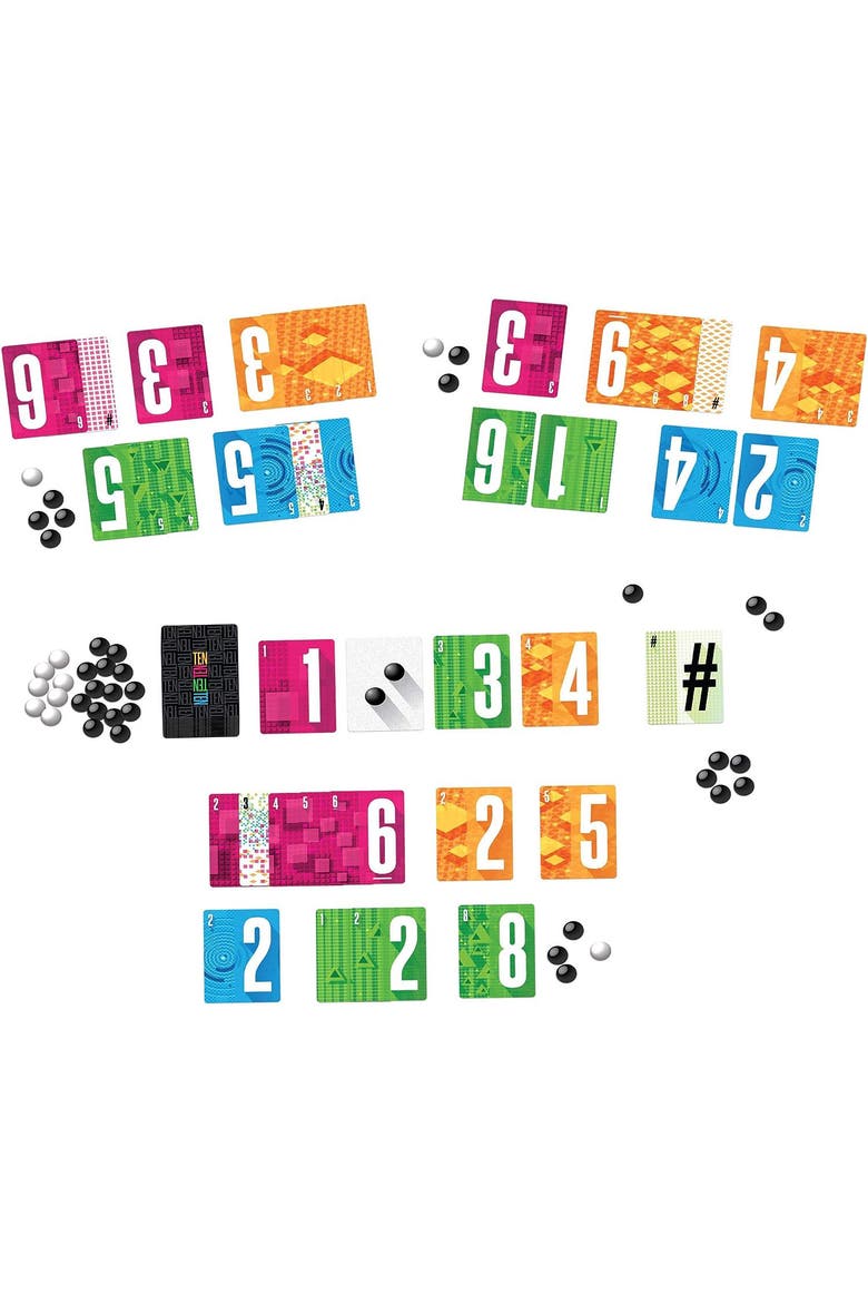 Ten - Push Your Luck Card Game, Ages 10+, Alternate, color, Multicolored