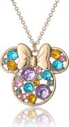 Disney Fashion Multi-Color Stone Minnie Mouse Necklace