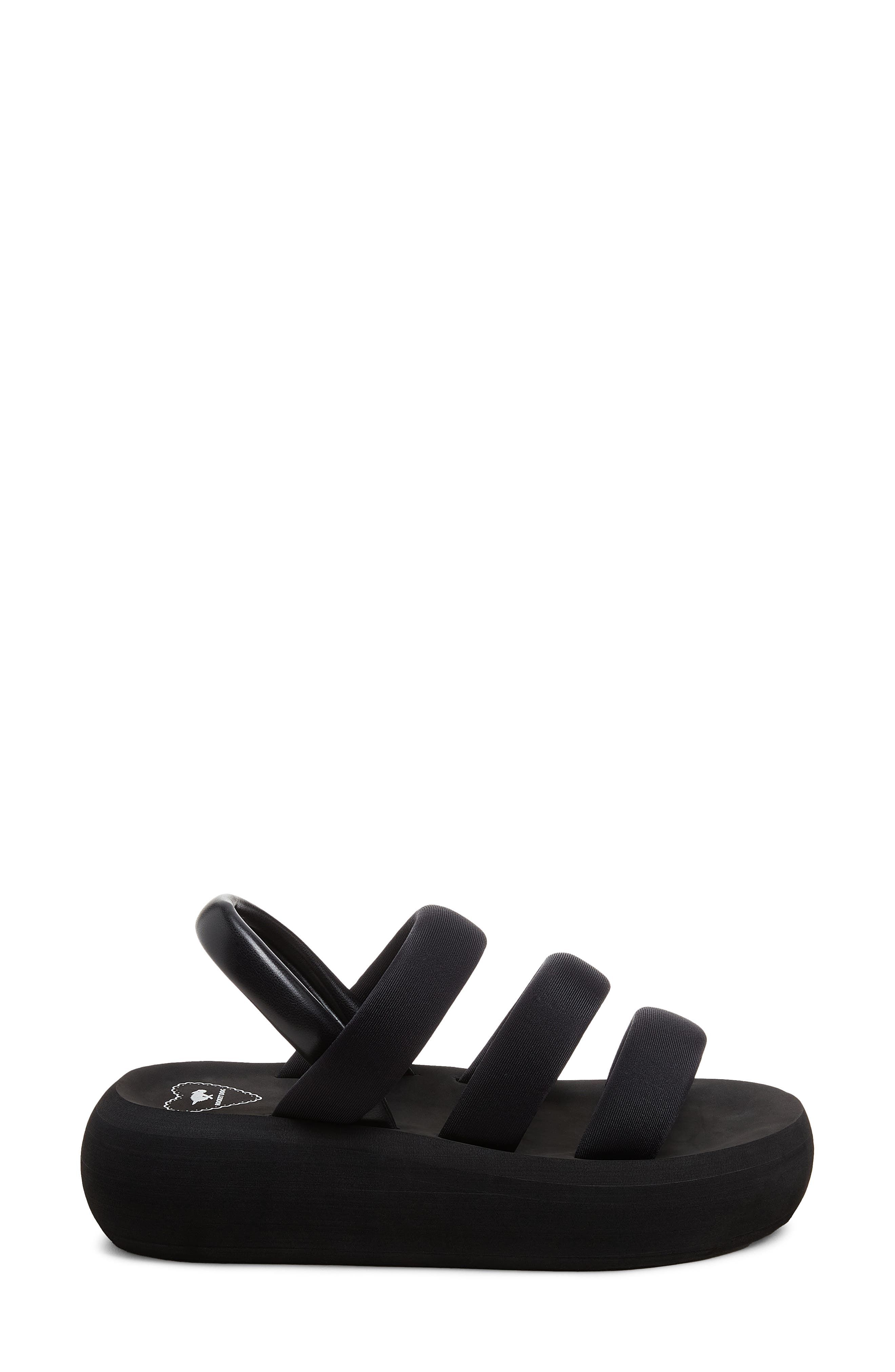 Smile Slingback Platform Sandal, Alternate, color, BLACK