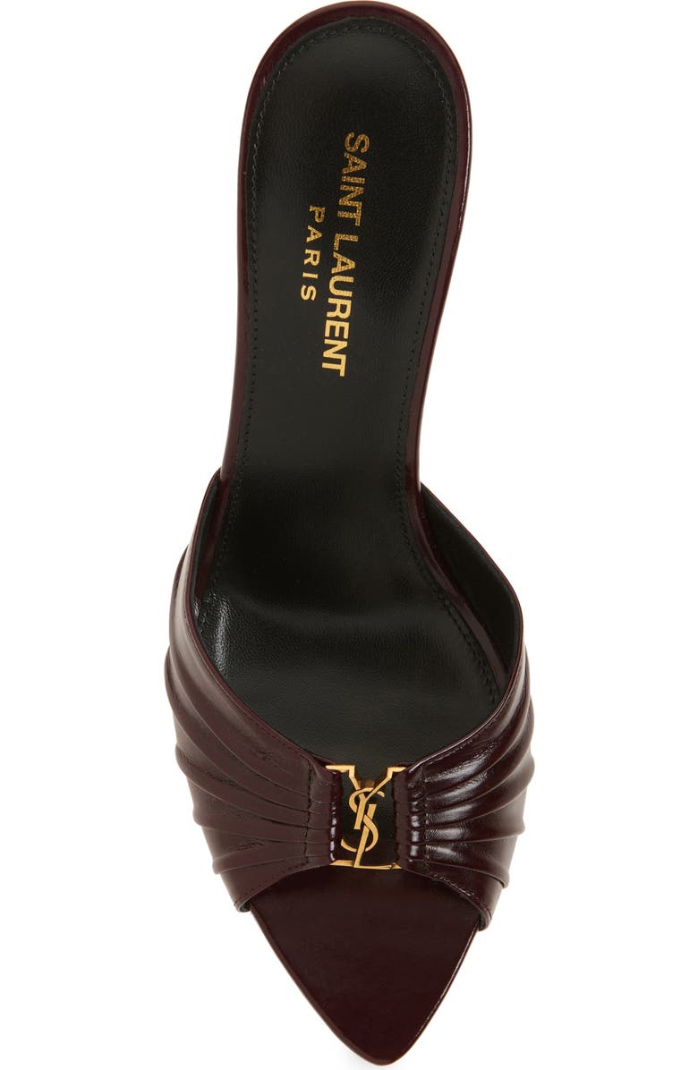 Saint Laurent Babylone Sandal, Alternate, color, Vintage Bordeaux