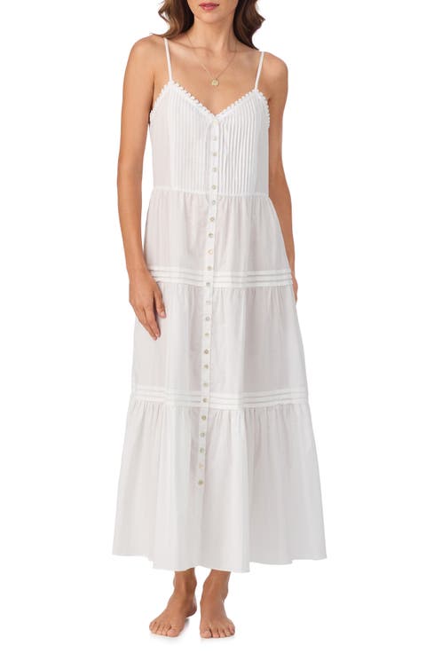 Sleeveless Cotton Ballet Nightgown