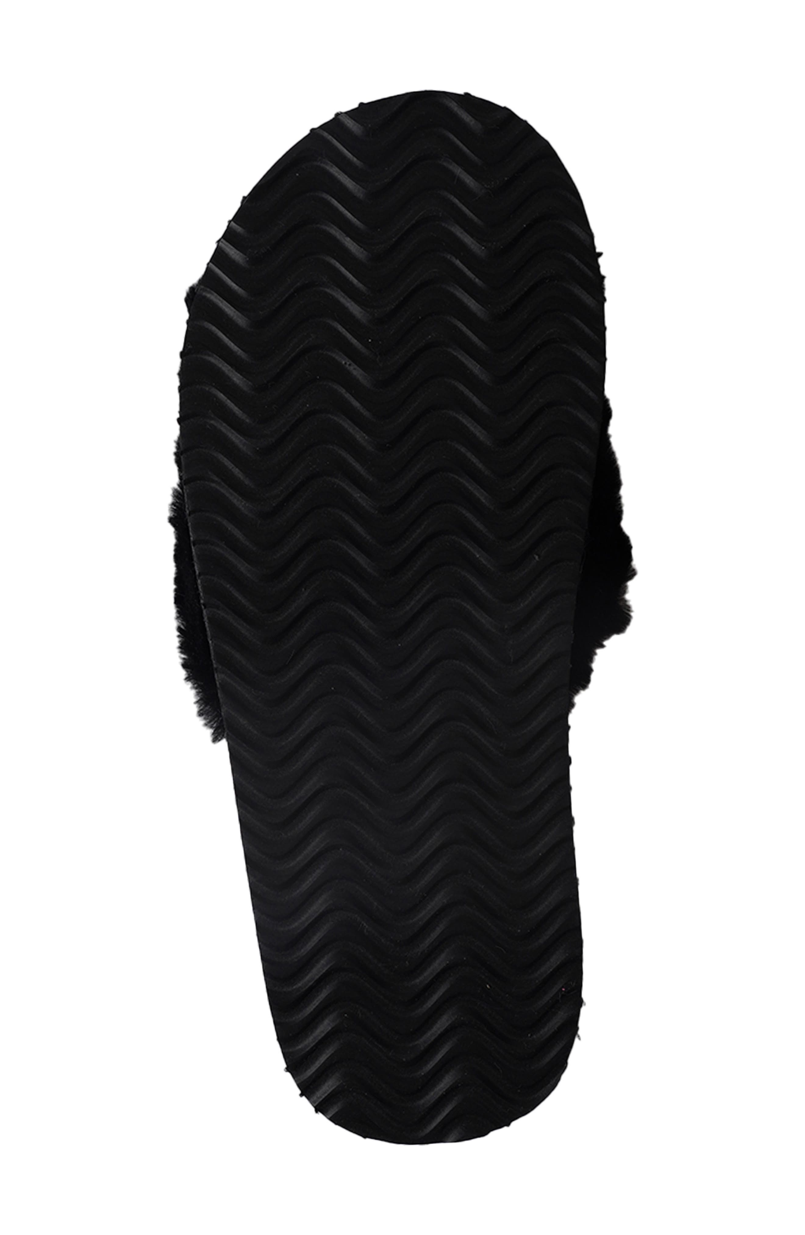 Candie's Zazas Faux Fur Slide Sandal, Alternate, color, 