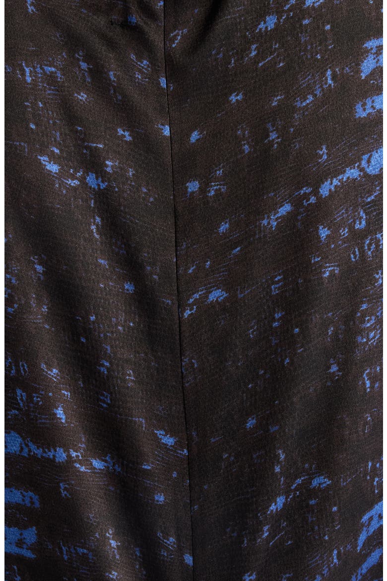 Lemila Silk Midi Dress, Alternate, color, MIDNIGHT