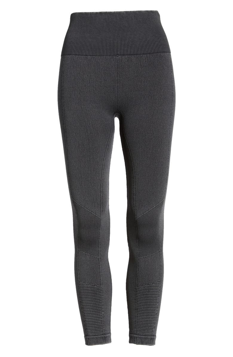 Yummie Washed Moto Seamless Skimmer Leggings, Alternate, color, 
