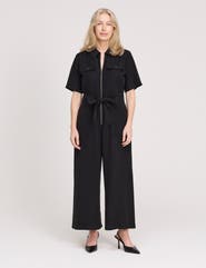 Finery London Marie Wide Leg Cropped Jumpsuit