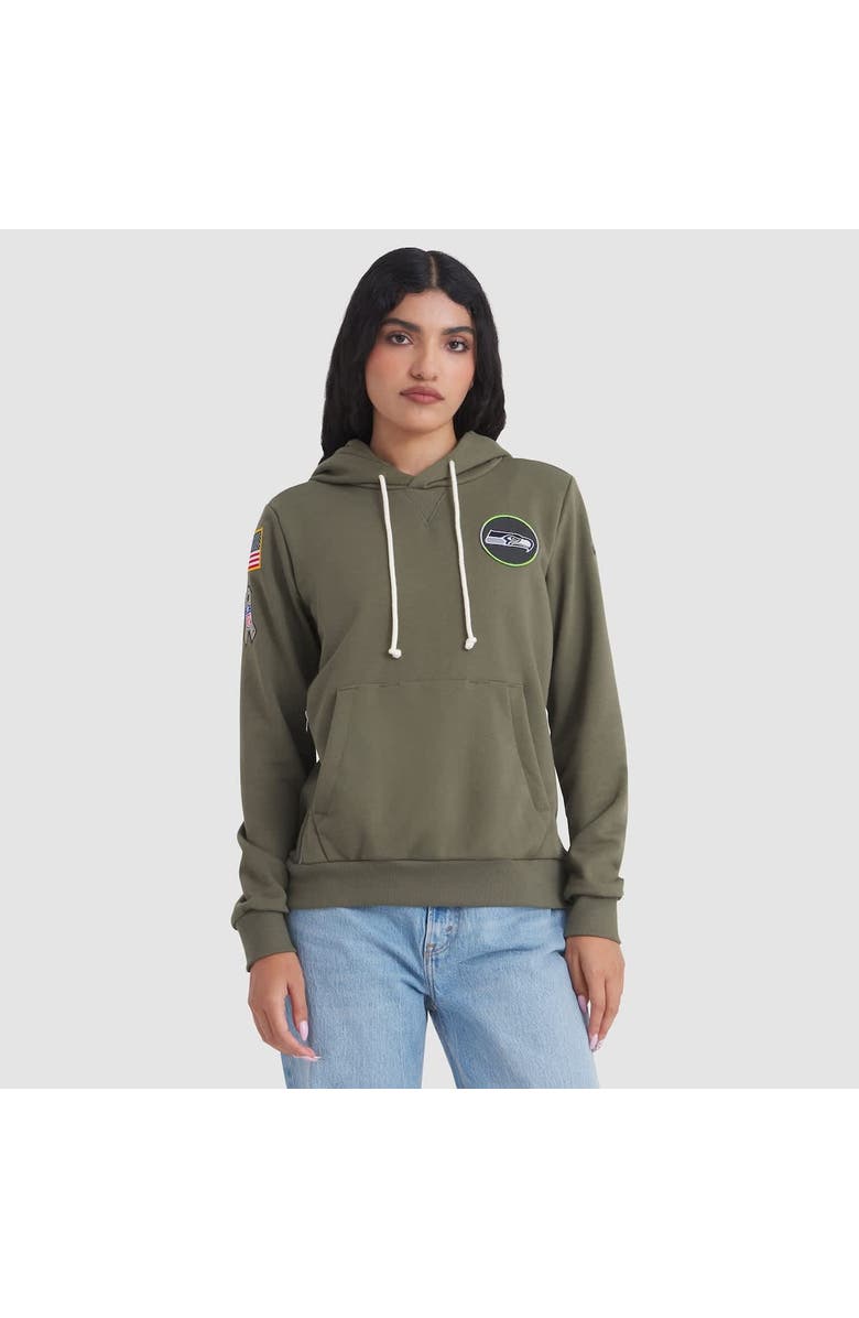 Nike Women's Nike Olive Seattle Seahawks 2025 Salute to Service Sideline Standard Issue Dri-FIT Hoodie, Alternate, color, Olive