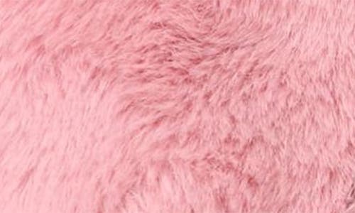 Memoi Teacup Kitty Plush Faux Fur Slipper In Purple