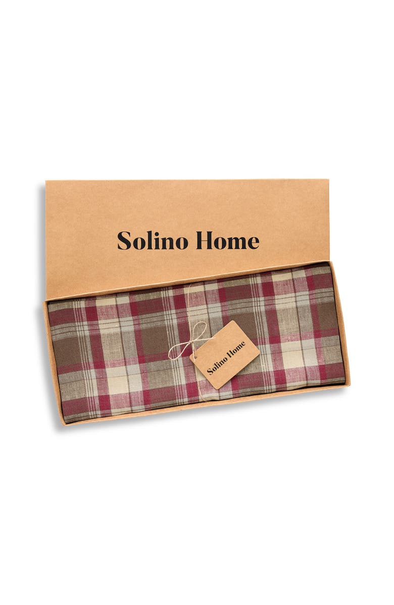 Solino Home Linen Table Runner for Dining Table, Holiday and Everyday Table Decor - Rustic Plaid, Alternate, color, Rustic Multicolor
