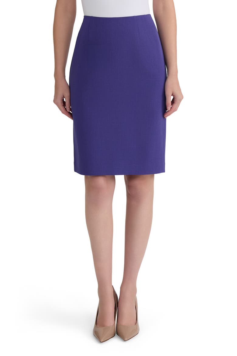 Zip Back Slim Skirt, Main, color, REGAL PLUM