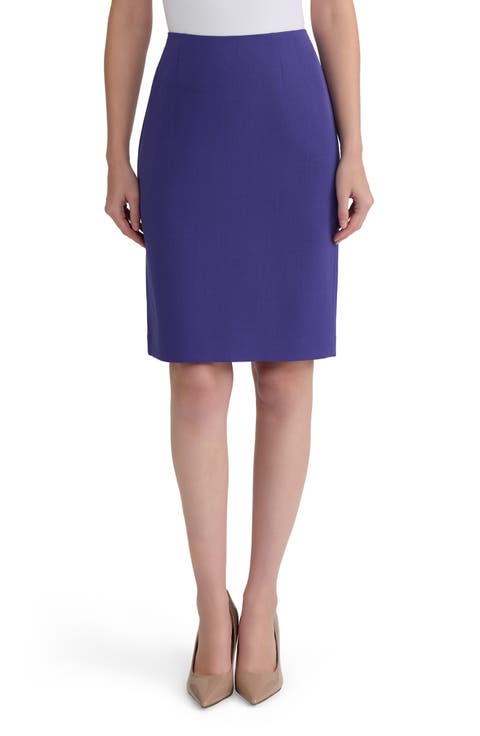 Zip Back Slim Skirt