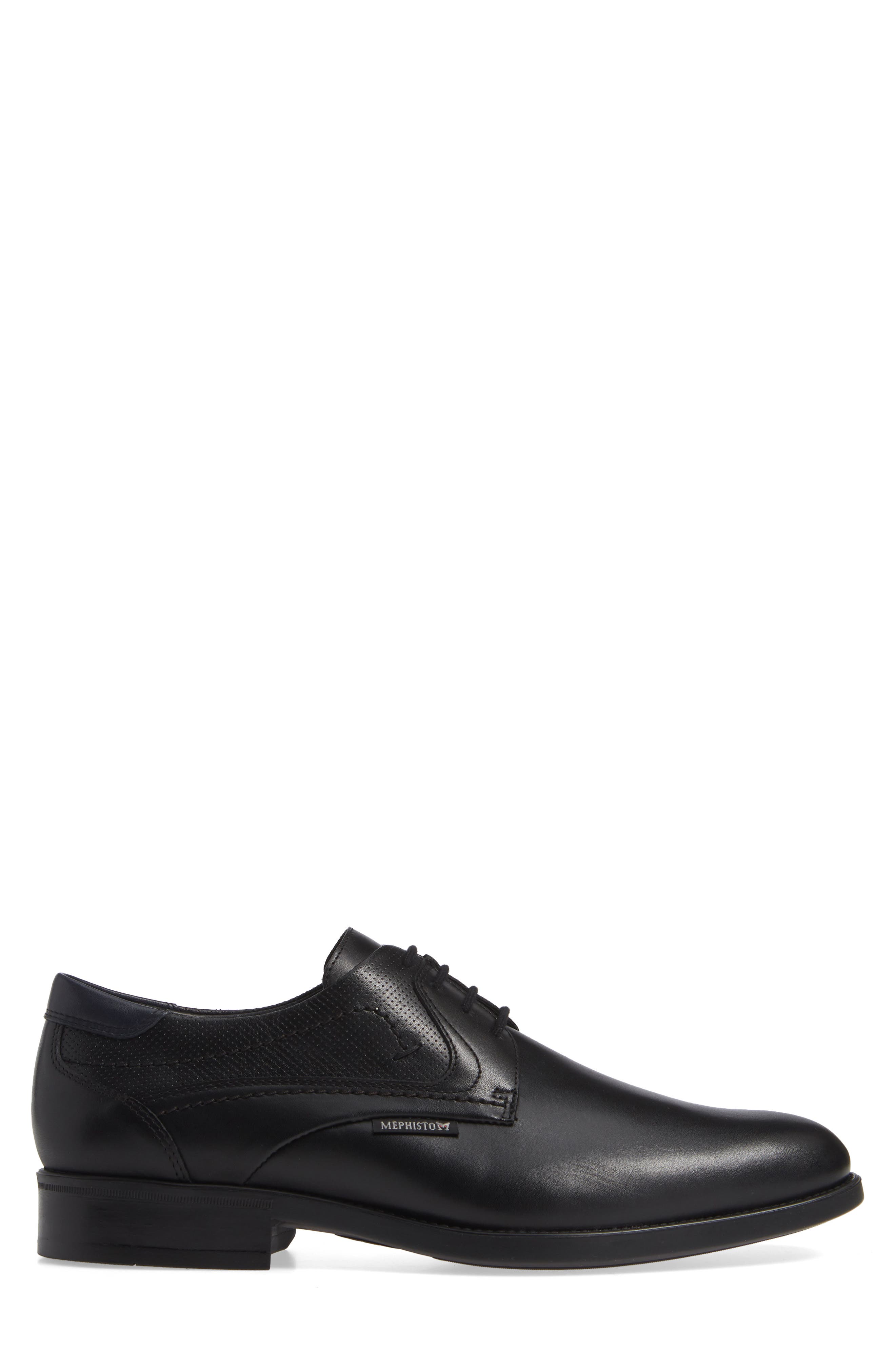 Cirus Plain Toe Derby, Alternate, color, BLACK/ NAVY LEATHER