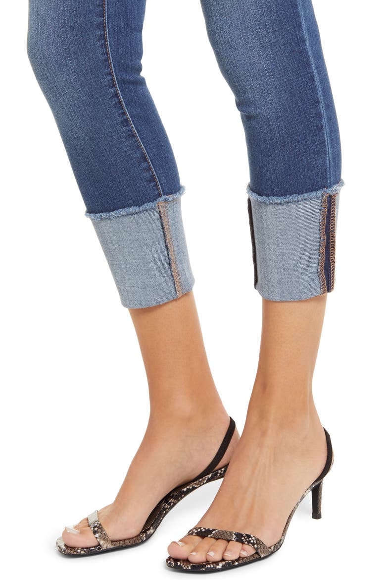 Cuffed Crop Skinny Jeans, Alternate, color, JEREMY