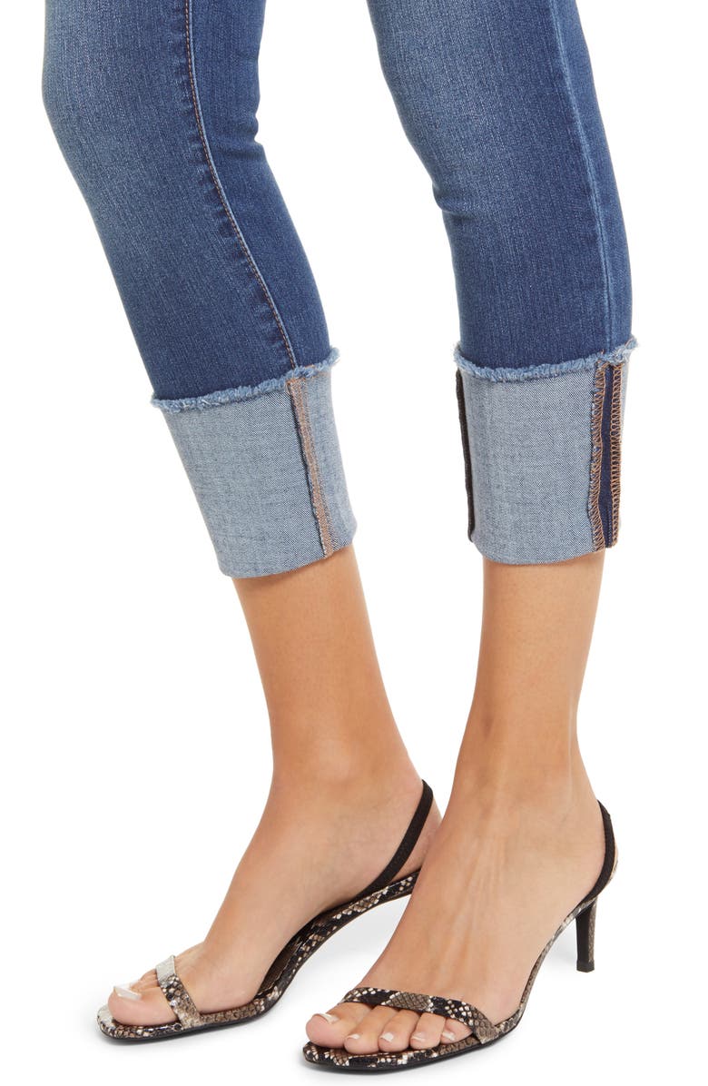 1822 Denim Cuffed Crop Skinny Jeans, Alternate, color, 