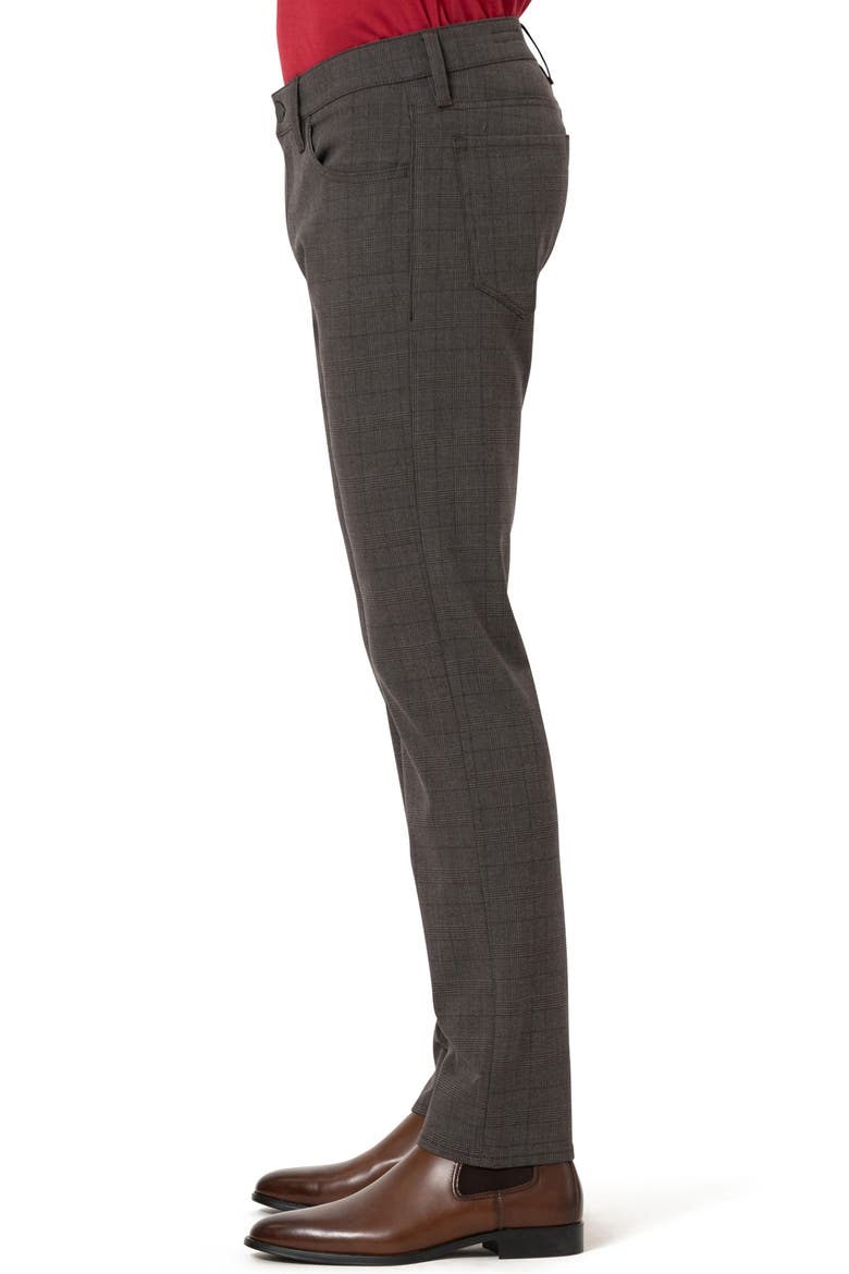Courage Straight Leg Stretch Five-Pocket Pants, Alternate, color, BROWN ELITE CHECK