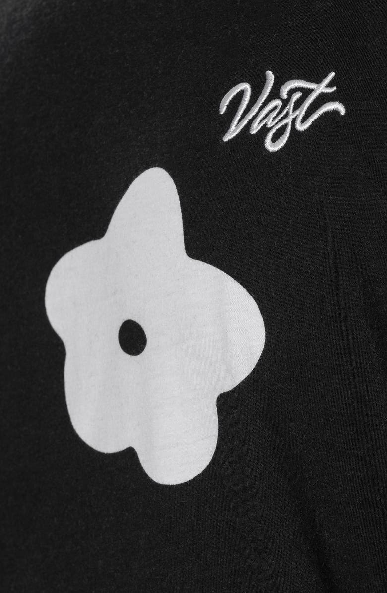VAST Floral Long Sleeve Graphic T-Shirt, Alternate, color, Black