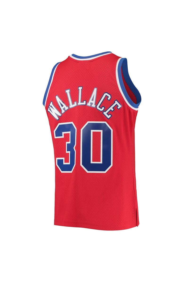 Mitchell & Ness Men's Mitchell & Ness Ben Wallace Red Washington Bullets 1996/97 Hardwood Classics Swingman Jersey, Alternate, color, Red