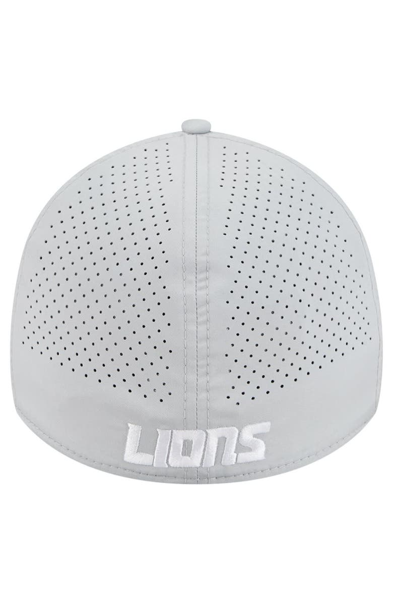 New Era Men's New Era Blue Detroit Lions Perforated 39THIRTY Flex Hat, Alternate, color, Gray