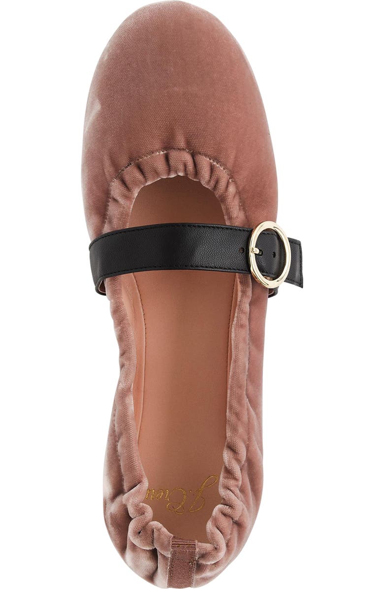 J.Crew Velvet Mary Jane Flat, Alternate, color,
