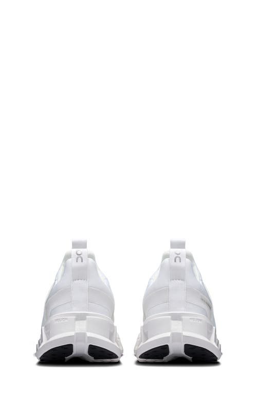 On Kids' Cloudswift Running Shoe In All White