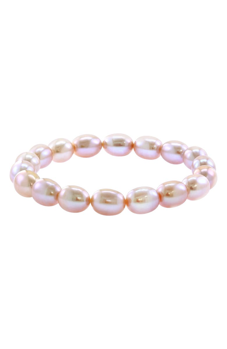 EFFY Pink Freshwater Pearl Necklace, Bracelet & Stud Earrings Set, Alternate, color, Pink