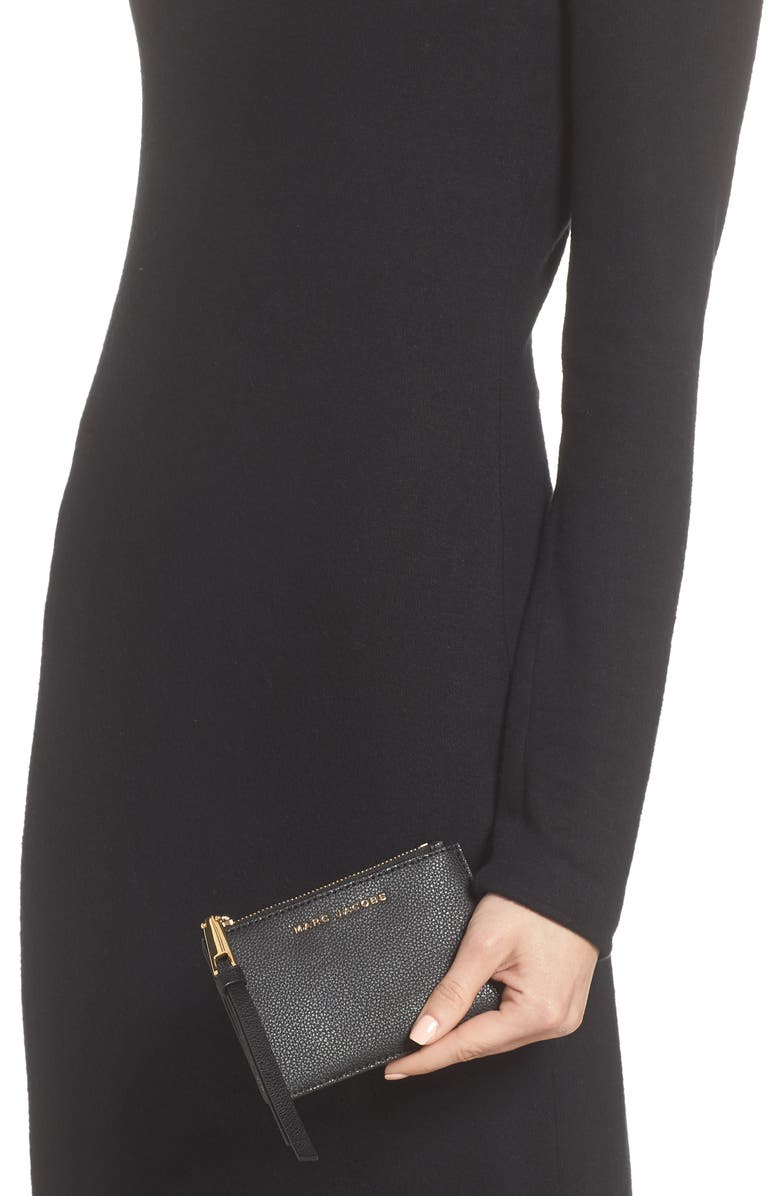 Marc Jacobs The Marc Jacobs The Simple Top Zip Leather Wallet, Alternate, color,