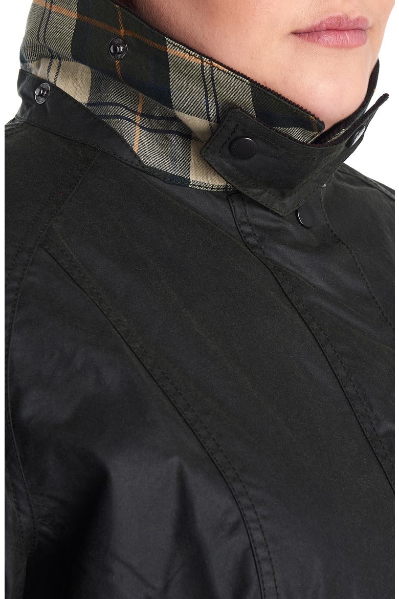 Beadnell Waxed Cotton Jacket, Alternate, color, SAGE